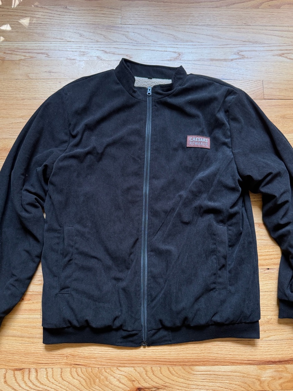 Caesars Rewards Black Zip-Up Jacket